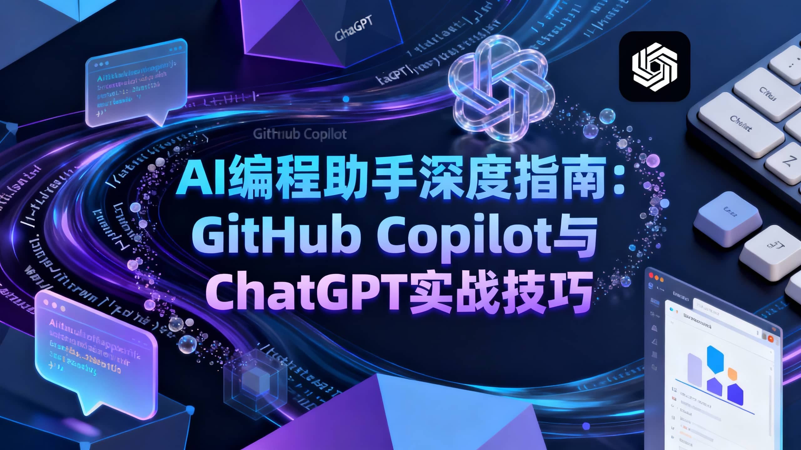 AI编程助手深度指南：GitHub Copilot与ChatGPT实战技巧