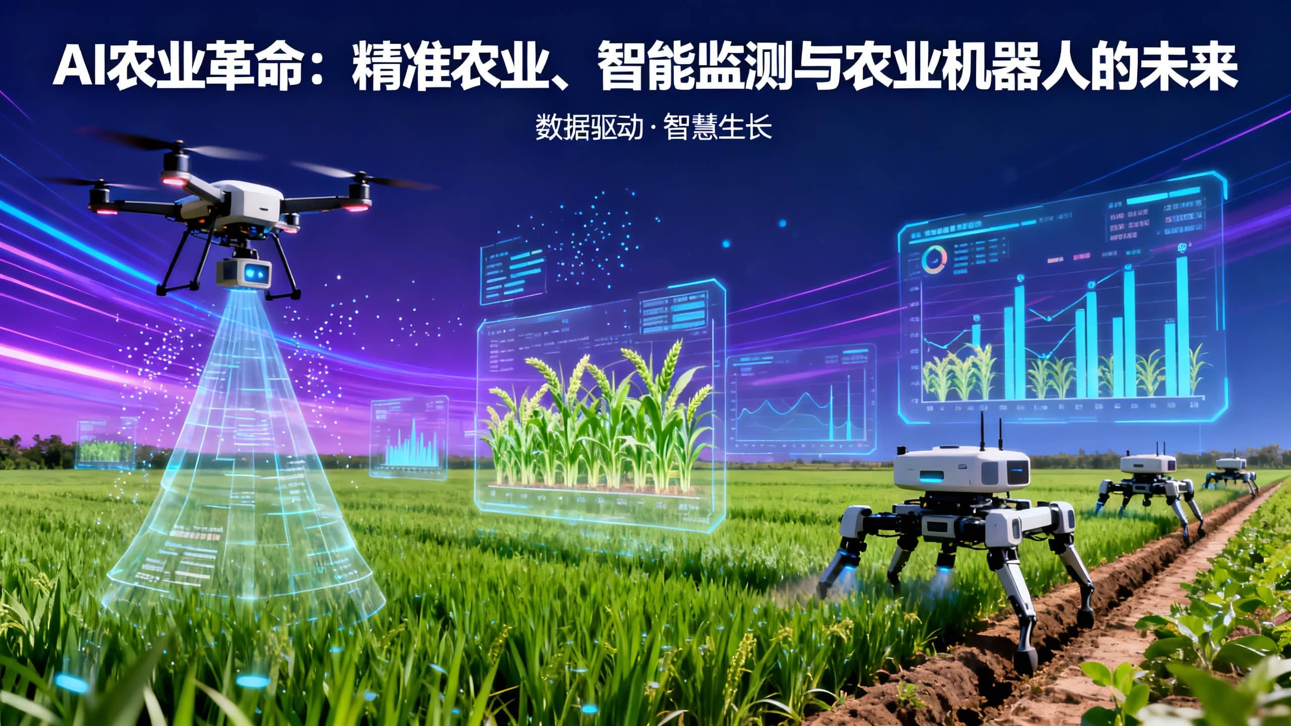 AI农业革命：精准农业、智能监测与农业机器人的未来